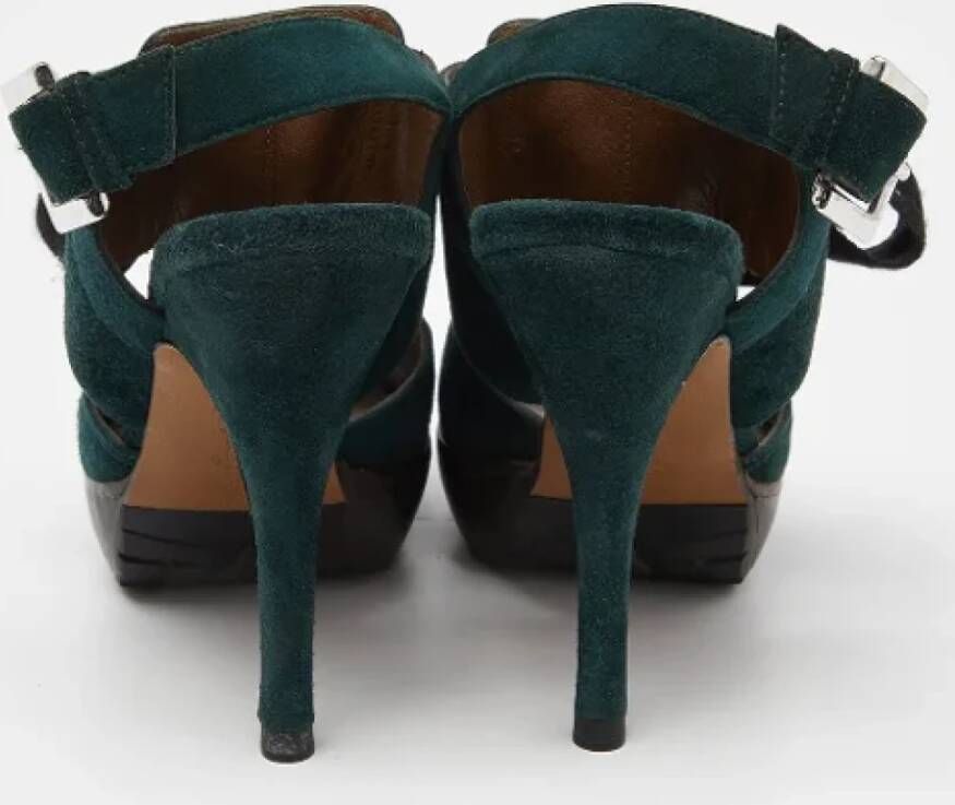 Marni Pre-owned Suede sandals Green Dames