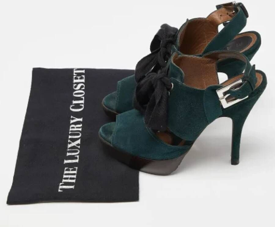 Marni Pre-owned Suede sandals Green Dames