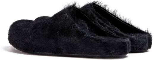 Marni Raffia Instappers Ronde Neus Ontwerp Black Heren