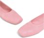 Marni Roze Leren Platte Schoenen Pink Dames - Thumbnail 3