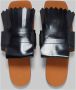 Marni Leren bambi sandaal Black Dames - Thumbnail 4