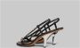 Marni Leren sandalen met edelstenen Black Dames - Thumbnail 3