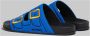 Marni Trompe l'oeil slider met geborduurde gespen Blue Heren - Thumbnail 3