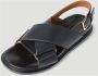 Marni Sandalen Fb Criscross Sandal in zwart - Thumbnail 6