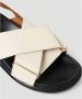 Marni Leren sandalen met 'Fussbett' Beige Dames - Thumbnail 12