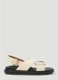 Marni Fussbet sandalen met gekruiste bandjes Beige - Thumbnail 11
