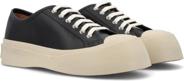 Marni 302 leren sneakers met plateauzool Zwart - Foto 11