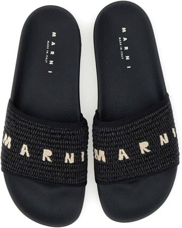 Marni Geweven slippers Zwart - Foto 6