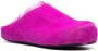 Marni Fussbet Sabot slippers met kalfshaar Paars - Thumbnail 2