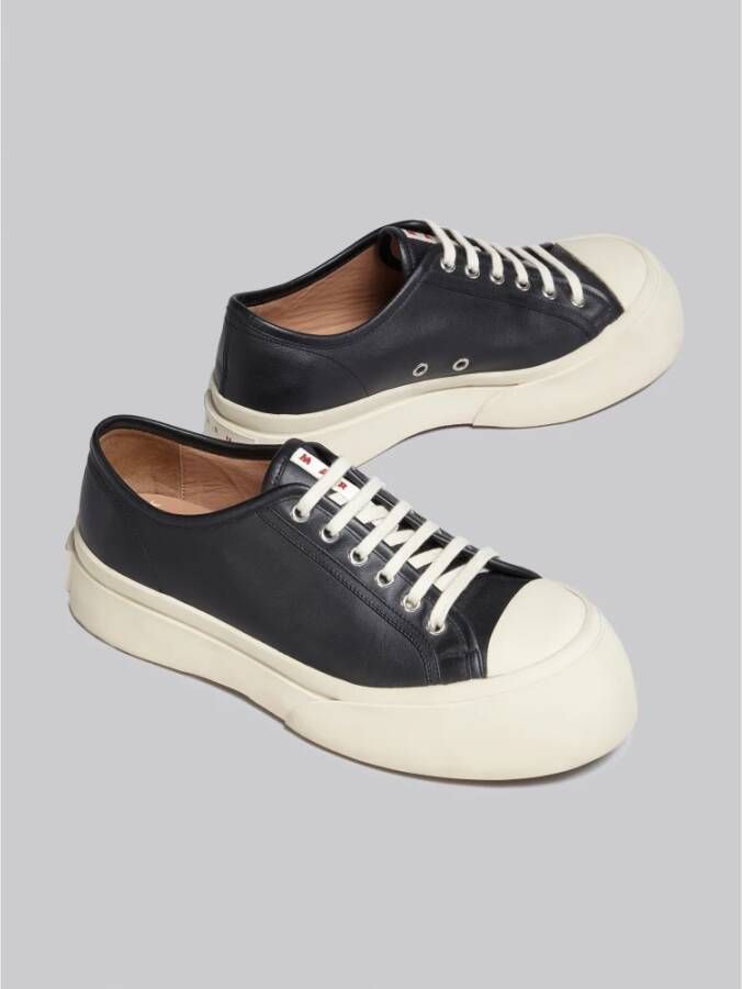 Marni Luxe Lage Top Veterschoenen Blue Dames