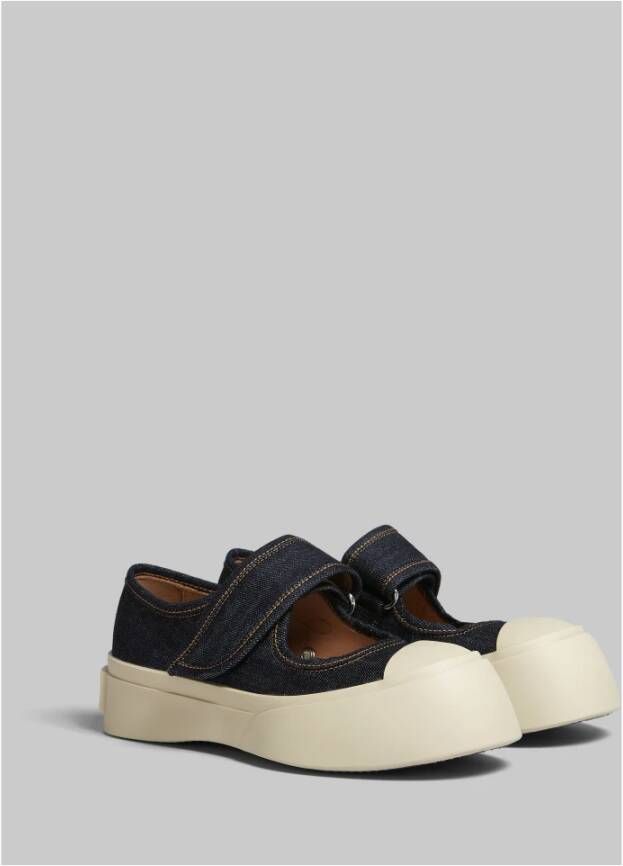 Marni Denim mary jane sneaker Blue Dames
