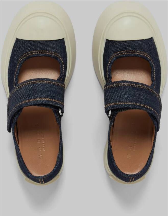 Marni Denim mary jane sneaker Blue Dames