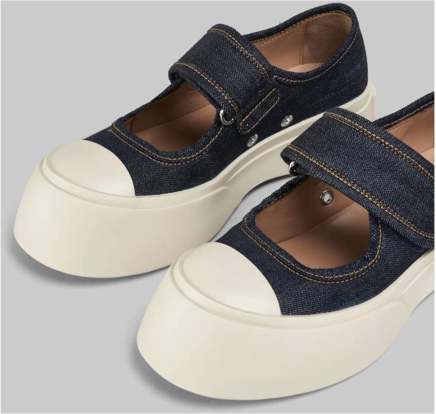 Marni Denim mary jane sneaker Blue Dames