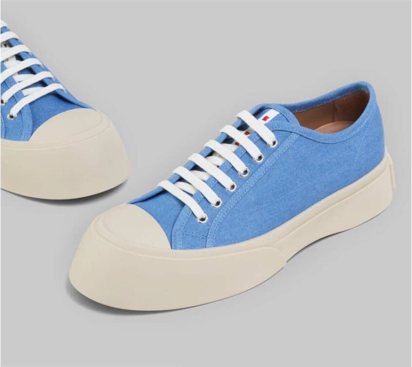 Marni Denim pablo lace-up sneaker Blue Heren