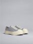 Marni Leren sneakers Grijs - Thumbnail 3