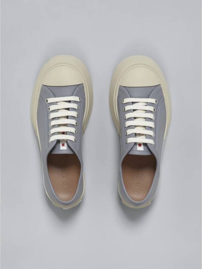 Marni Leren sneakers Grijs - Foto 4