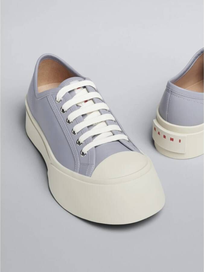 Marni Leren sneakers Grijs - Foto 5