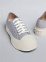 Marni Grijze Leren Sneakers met Contrasterende Zool Gray Dames - Thumbnail 5
