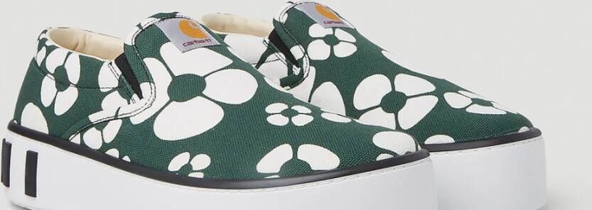 Marni Sneakers met bloemenprint Groen - Foto 3