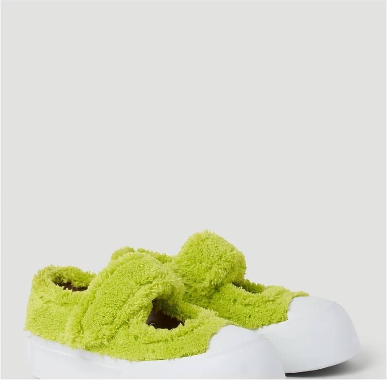 Marni Harige Weef Sneakers Groen Dames