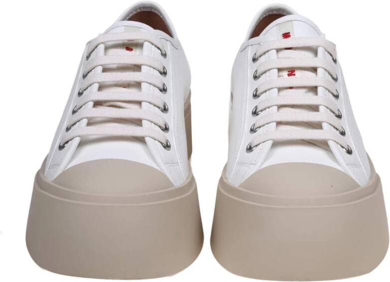 Marni Witte Sneakers met Dikke Rubberen Zool White Dames