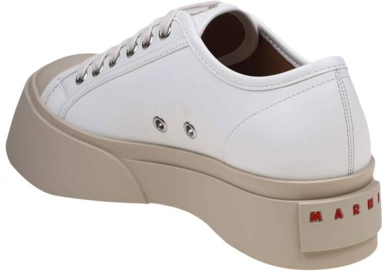 Marni Witte Sneakers met Dikke Rubberen Zool White Dames