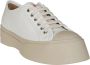 Marni Witte Sneakers Regular Fit Geschikt voor Alle Temperaturen 100% Leer White - Thumbnail 3