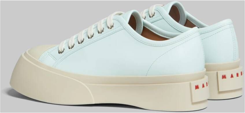 Marni Nappa leren pablo vetersneaker Blue Dames