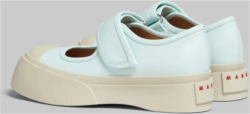Marni Nappa Leren Mary Janes Sneakers White Dames
