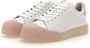 Marni Lilly White Light Pink Leren Bumper Sneakers Meerkleurig Dames - Thumbnail 12