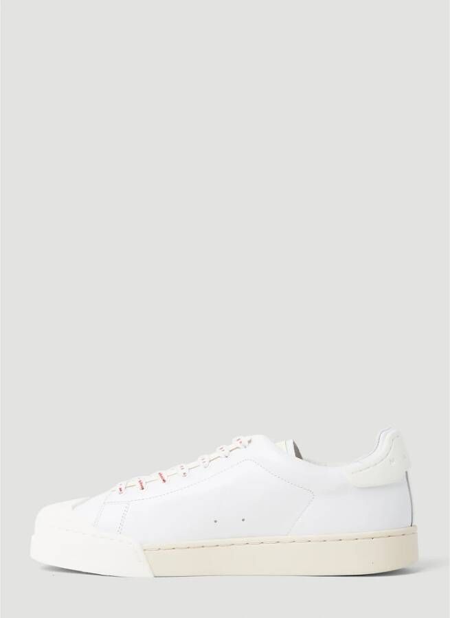 Marni Mismatched Leren Sneakers Wit Heren
