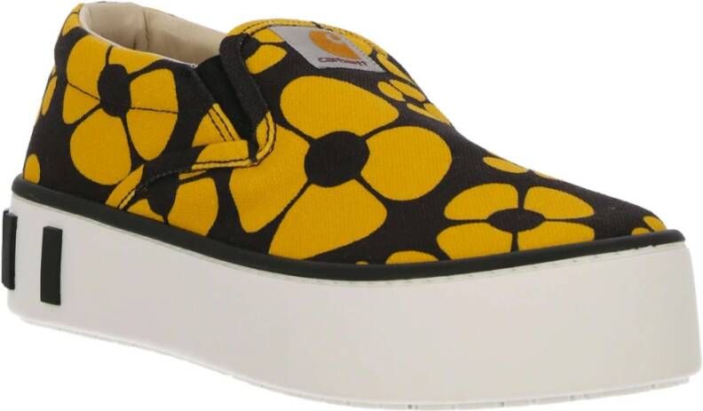 Marni Stijlvolle Printed Slip On Sneakers Zwart Dames