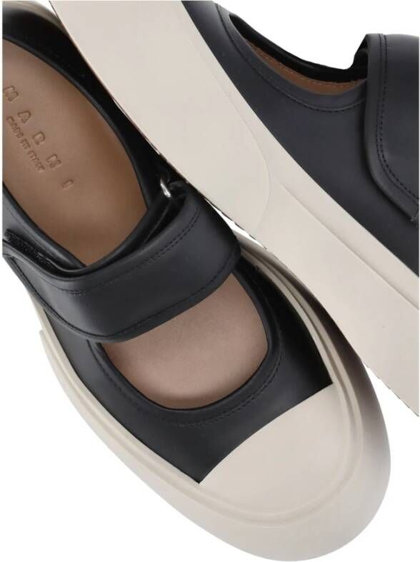 Marni Leren Mary Jane sneakers Wit - Foto 9