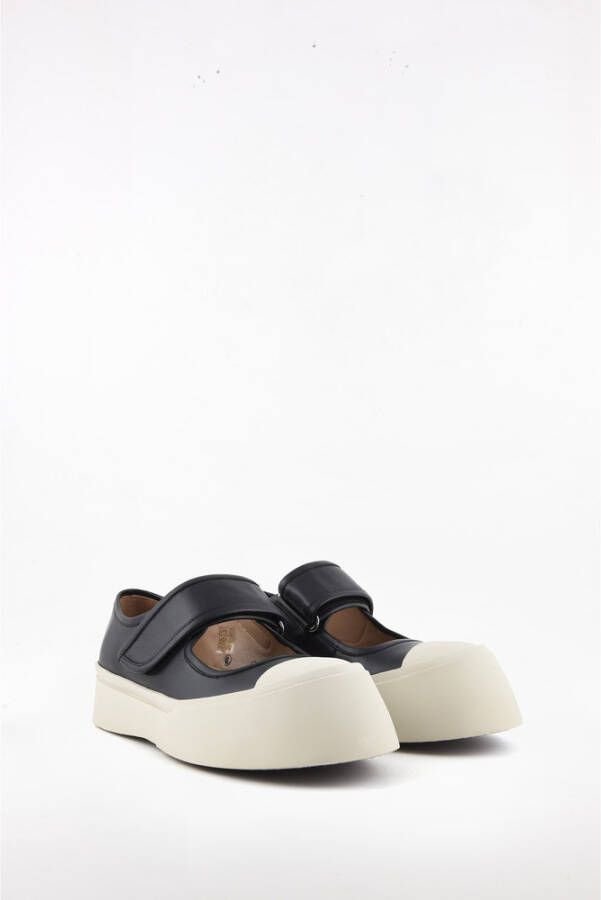 Marni Leren Mary Jane sneakers Zwart - Foto 12