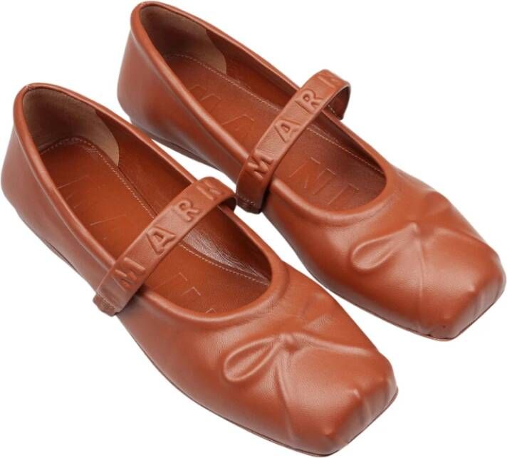 Marni Stijlvolle Balletflats voor Vrouwen Brown Dames