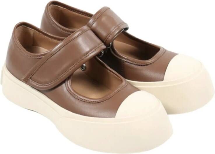Marni Stijlvolle Jane Sandalen in Cigar Brown Dames