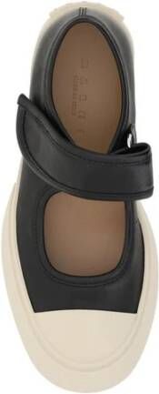 Marni Textured Leather Mary Jane Sneakers