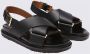 Marni Sandalen Fussbett Sandal In White Leather in wit - Thumbnail 9