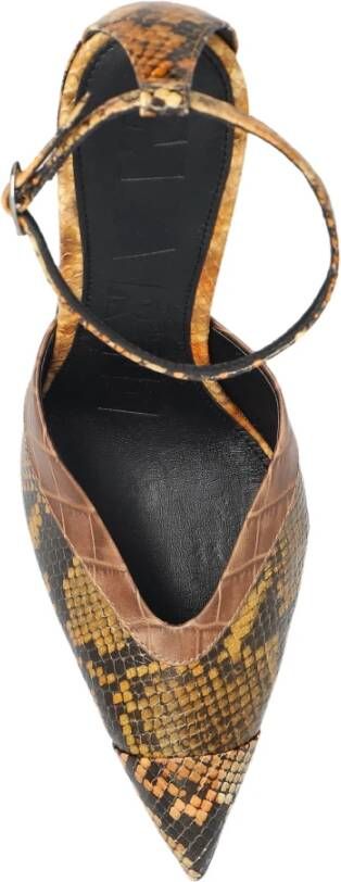 Marni Wig sandalen met slangenprint