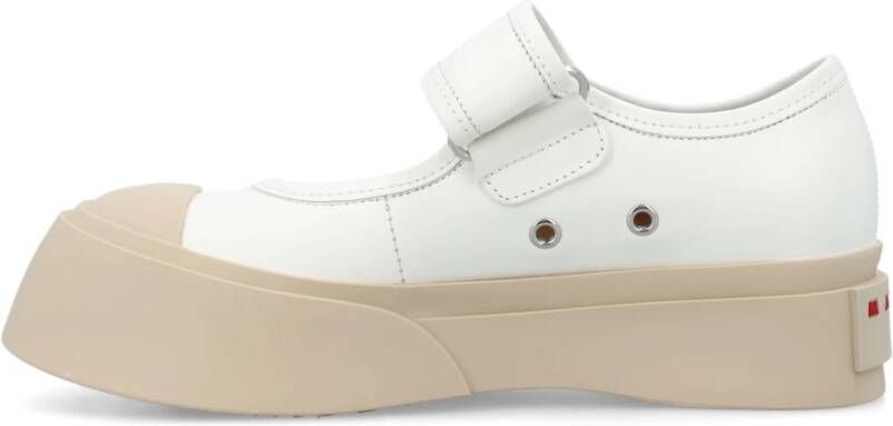 Marni Witte Gesloten Lily Sneakers White Dames