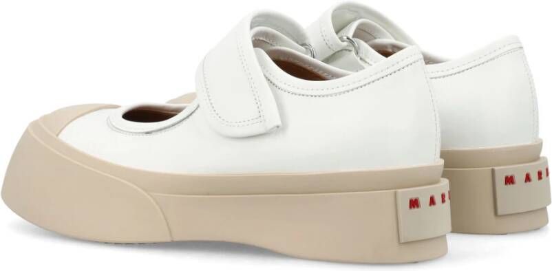Marni Witte Gesloten Lily Sneakers White Dames