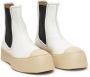 Marni Witte Leren Enkellaarzen White Dames - Thumbnail 3