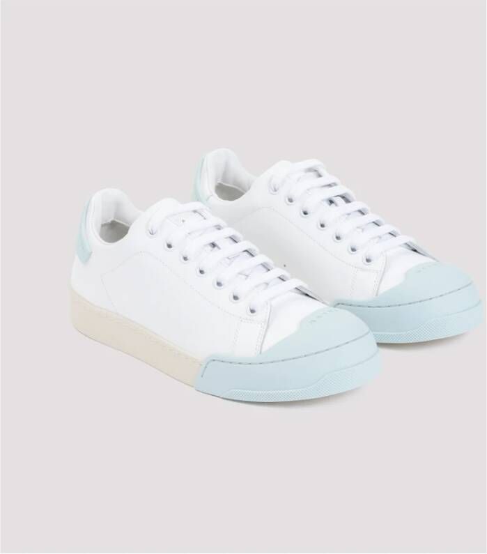 Marni Witte Leren Sneakers White Dames