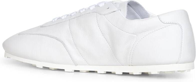 Marni Witte Leren Voetbalstijl Sneakers