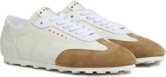 Marni Witte Suède Veterschoenen