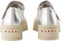 Marni Zilveren Leren Sneakers met Klittenbandsluiting - Thumbnail 4