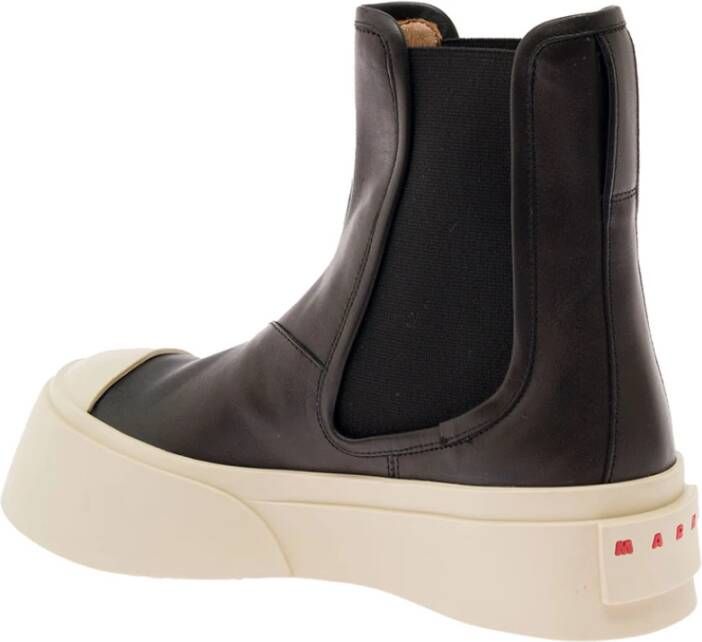 Marni Leren pablo chelsea laars Black Dames
