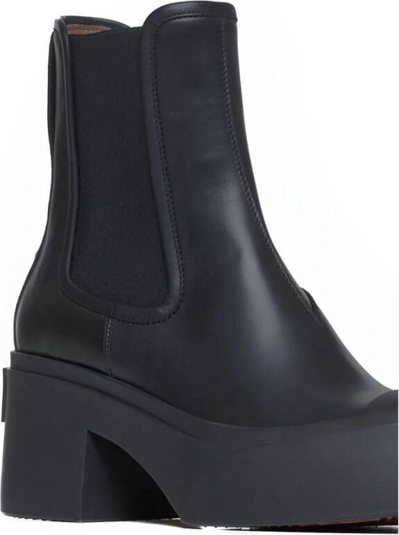 Marni Zwarte leren Chelsea boots
