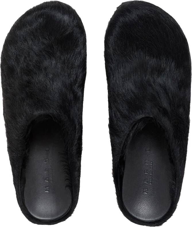 Marni Kalfshaar Fussbett Sabot Mules Black Dames - Foto 9