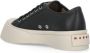 Marni Zwarte Leren Sneakers met Contrasterende Details Black Dames - Thumbnail 12